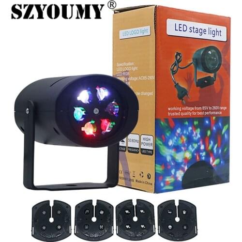 SZYOUMY LED Fairy Lights Snowflake LED Moving Head Stage Light Landscape Projector Laser Lamp For Christmas Party Light Garden