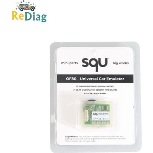 SQU OF80 Universal immo emulator support Seat accupancy sensor/IMMO/Tacho Programs Mini Parts Big Works Universal Emulator