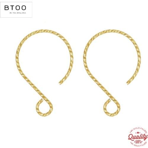 14K Gold Filled 18x26mm Sparkle Balloon Ear Wire (0.81mm) Gold Ear Wire for Jewelry Making Handmde DIY Earrings Accessories