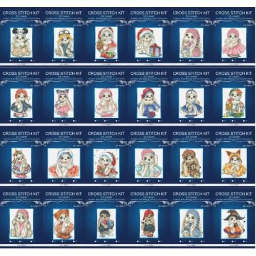 Oneroom Cross Stitch,Animal of rabbit,Needlework,DIY,cross-stitch kits,embroidery kits, 14ct 16ct 18ct. rabbit kits 8