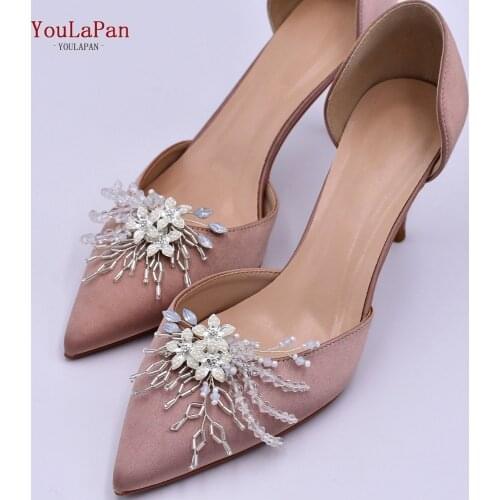 YOULAPAN X17 2pcs/lot New Arrival Shoe Buckle Opal Crystal Ladies Shoes Upper Accessories Replacable Shoes Clips For Women