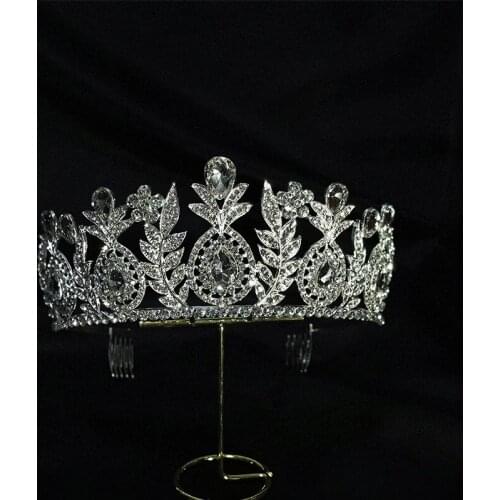 Jeweled Crowns Beautiful Headpiece Wedding Crown Wedding Tiaras Hair Accessories for Prom Birthday Costume Party LL@17