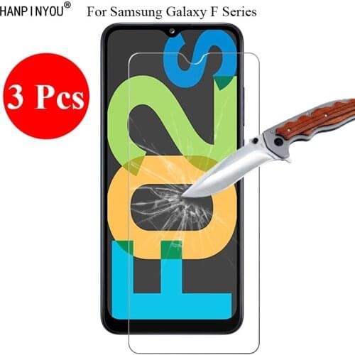 3 Pcs/Lot New 9H 2.5D Tempered Glass Screen Protector For Samsung Galaxy F02s / F12 6.5" Protective Film + Clean Tools