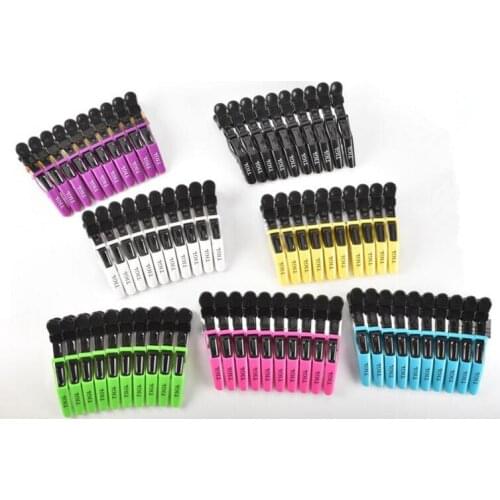 30pcs Hairdressing alligator clip haircut duckbill long mouth mouth hair clip