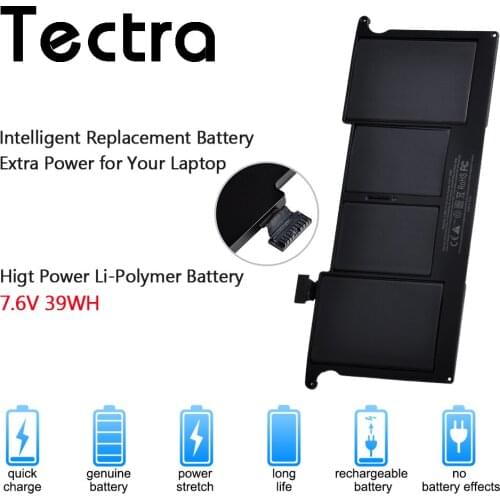 7.6V 39WH Laptop Battery for Apple MacBook Air 11" A1370 Mid 2011 & A1465 (2012-2015) 35WH 7.3V,Repace: A1406 A1495 batteries