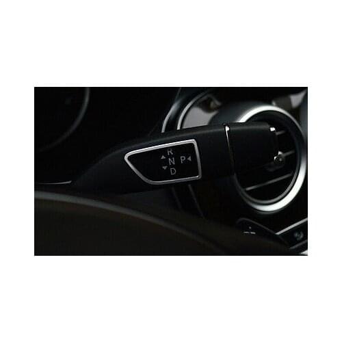 Console centre gear shifter knob grip cover 2pcs For Benz C-Class W205 2014 2015