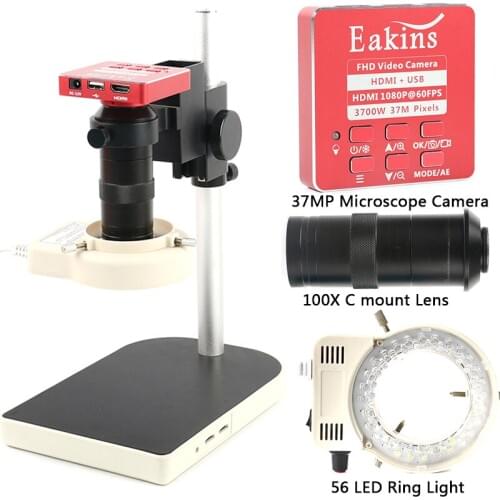 37MP 1080P HDMI USB TF Video Recorder 100X Video Electronic Digital Repair Microscope Camera For Phone PCB Soldering Repair