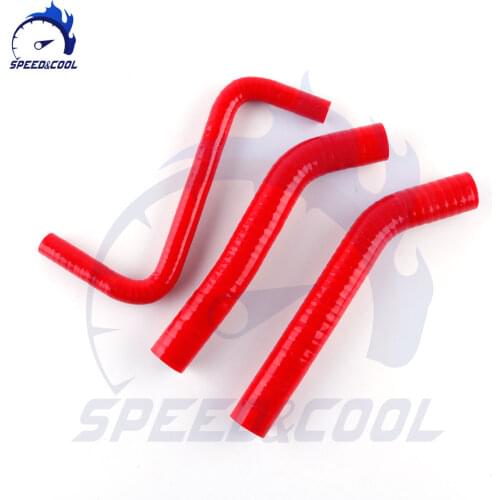 For 2006-2014 Honda TRX450R TRX450ER Red Silicone Coolant Pipe Radiator Hose Kit 2007 2008 2009 2010 2011 2012 2013
