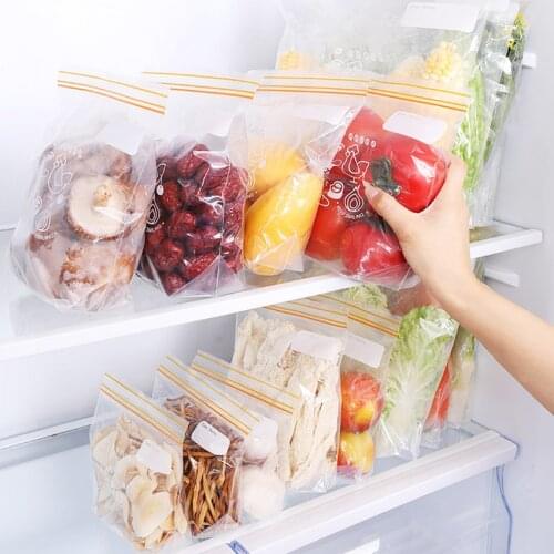 Food Storage Bag Transparent Food Container Fresh Keeping Bag Refrigerator Leakproof Foods Vacuum Bags Reusable Foods Container