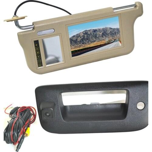Vardsafe VS482V Sun Visor Rear View Mirror Monitor & Reversing Camera for Chevrolet Silverado / GMC Sierra (2007-2013)
