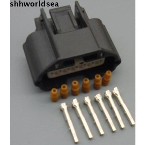 Worldgolden 5/30/100sets kit 6pin air metre, waterproof wire harness connectors 7283-8850-30 air flow meter plugs for nissan