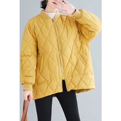 2020 New Large Size Womens Winter Cotton Clothing Female Korean Loose Short Parka Jacket Women Autumn Winter Coat xa292