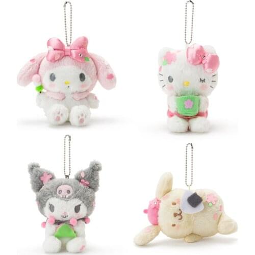 New Sushi Bunny Cat Dog Plush Keychain Small Pandent Kids Stuffed Toys 13CM
