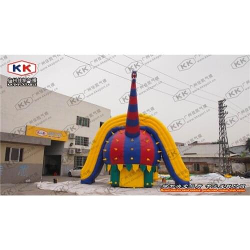 Outdoor Dinosaur Huge Inflatable Slide Dry or Wet