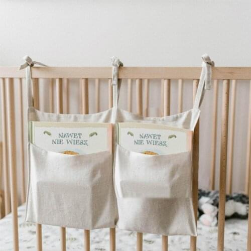 Baby Crib Organizer Bed Hanging Storage Bag For Baby Toys Organizer Bed Baby Hanging Essentials Tissue Multi-Purpose Diaper F6A5