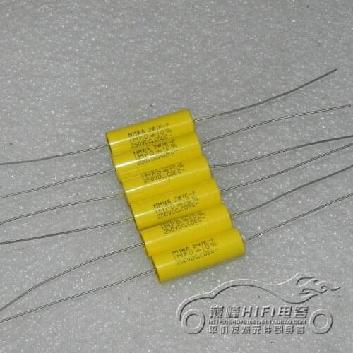 1pcs/1lot US CDE 250v1uf 105k 1MFD mmwa2w1kf axial metallized polyester film capacitor