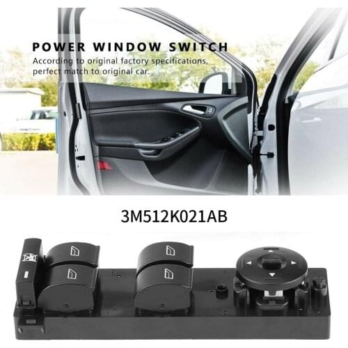 Replacement Electric Master Power Window Switch For Ford Focus 2005 2006 2007 OEM 3M512K021AB Window Lifter Buttons Glass Closer