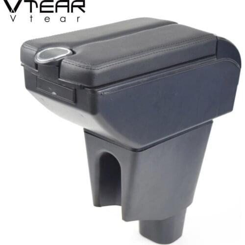 Vtear For Toyota Wigo Armrest Interior Center Console Storage Box Arm Rest Car-Styling Decoration Accessories Parts organizer