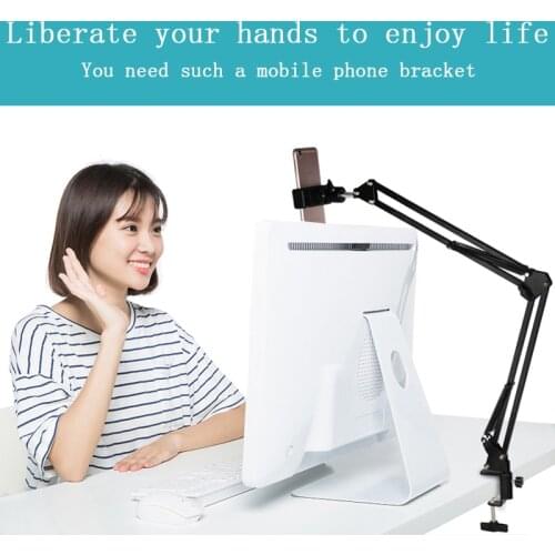 Pro Desktop Microphone Suspension Scissor Arm Microphone Stand Table Mounting Clamp for Samson Blue Yeti Snowball Live selfie
