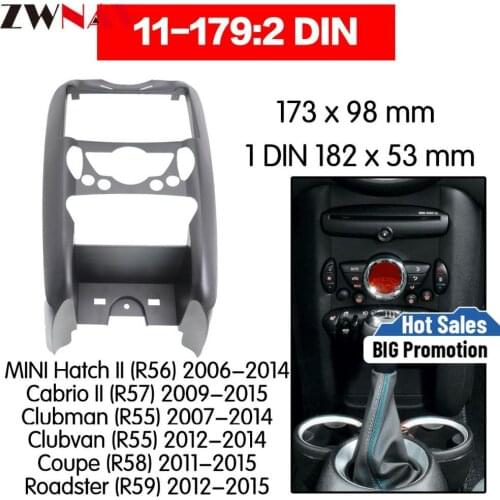 Car DVD Player frame For MINI Hatch II 2006-2014 Cabrio II 2009-2015 Clubman Auto Radio Multimedia NAVI fascia