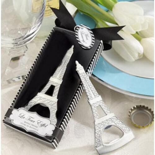 Romantic Wedding Souvenirs Paris Tower Bottle Opener Novelty Party Gifts with retail package box LX6687