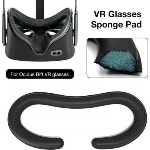 Foam Replacement Eye Pad For Oculus Rift Cv1 Headset Foam Black Accessories Cover Reality Vr Pu Virtual Leather