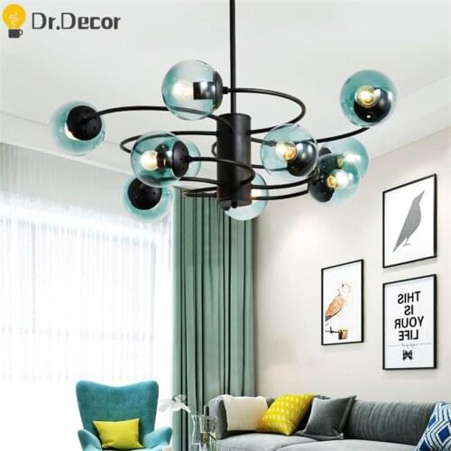Modern Led Glass Pendant Lights Lighting Hotel Lobby Living Room Restaurant Hanging Lamps Kitchen LED Pendant Lamp Indoor Decor