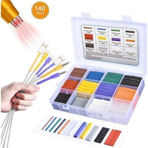 USB Cable Heat Shrinkable Tube Flame retardant heat Set Polyolefin Assorted Heat Shrink Tube Wire Cable Insulated Sleeving Tubin