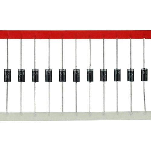 XFCZMG 50pcs 1N5408 Rectifier Diode IN5408 3 A 1000 V DO-201AD Axial 5408 3 amp 1000 Volt Electronic Silicon Diodes