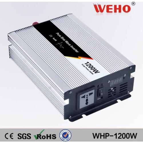 WHP-1200-122)1200w 12vdc input 220v ac output pure sine wave power inverter