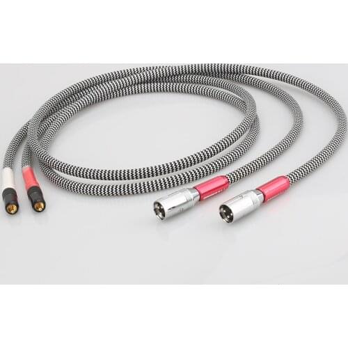 1 Pair Audiophile Audio Cable 2 RCA Male to 2 XLR Male/Female Plug Interconnect cable HIFI RCA to XLR Hifi Audio Cable