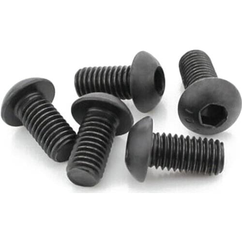 100 pcs M3x8mm Thread Button Head Hex Socket Cap Screw Bolt 10.9 Alloy Steel round head cap screw Mushroom Head Hex Screws