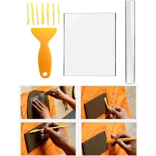 10x/Set Solid Clay Rolling Pin Acrylic Clay Roller DIY Modelling Clay Tools Sculpey Polymer Clay Art Craft Accessories