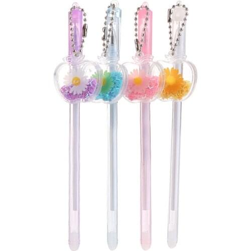 4pcs/Set kawaii Gel Pen 0.5mm Black Ink Gel pen Children Gift School Office Korean Stationery