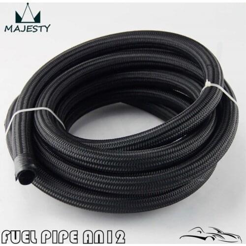5M STAINLESS STEEL/NYLON BRAIDED 15KPSI AN12 12-AN OIL/FUEL LINE/HOSE 5METER 16feet