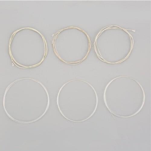 6 Nylon Strings For Classical Guitars Timbres Are Sweet Beautiful And Pure Well-Polished Surface Wooden Guitar 6 Pcs
