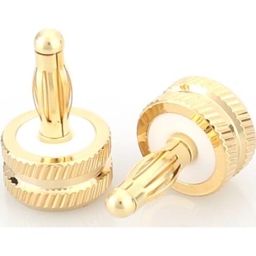 8Pieces Noise Reducing Caps Gold CAP Speaker Amplifier Terminal Binding Post
