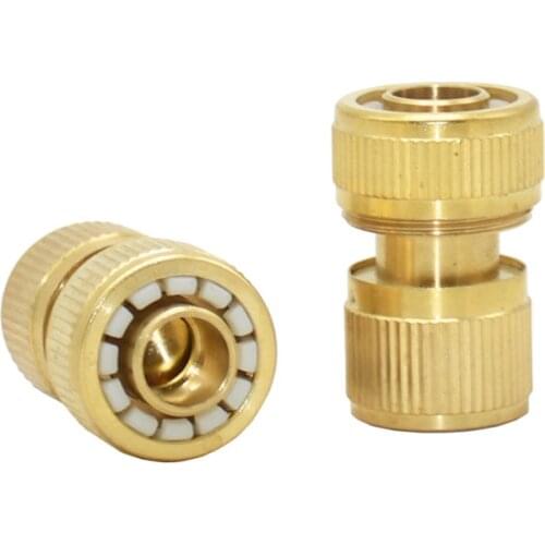 Brass 5/8 inch garden hose waterstop Connector copper Quick connector Water gun adapter 1pcs