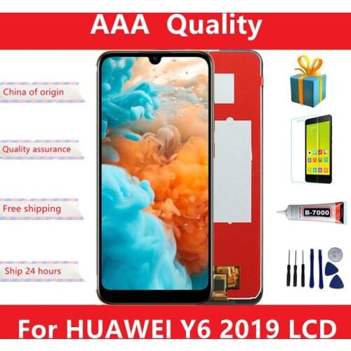 Original LCD for Huawei Y6 2019 LCD Display Touch Screen For Huawei Y6 Prime 2019 LCD MRD-LX1f LX1 LX2 LX3 L21 L22 Y6 Pro 2019