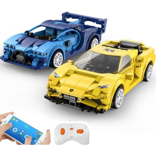 City Sports RC Car Building Blocks APP Programming Remote Control Racing Vehicle Technical Bricks Kids Toys Children Gifts