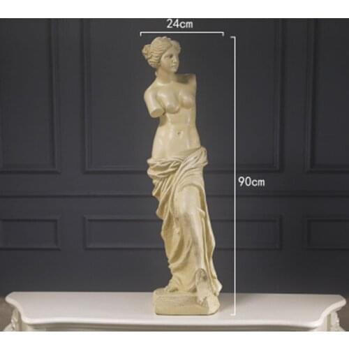 90CM VENUS ART SCULPTURE APHRODITE GODDESS HELLENISTIC STATUE REPRODUCTION RESIN ART&CRAFT GYPSUM SKETCH HOME DECORATIONS R894
