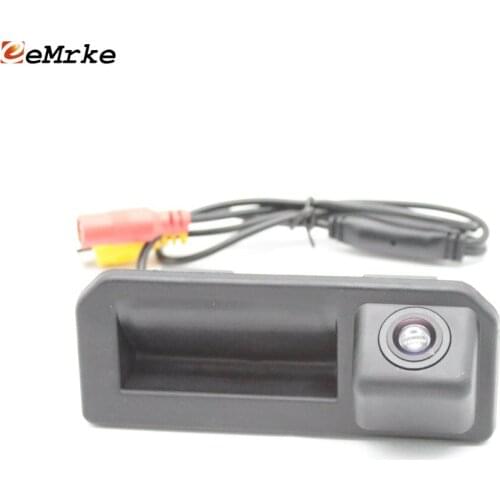 EEMRKE CCD Trunk Handle Camera HD Night Vision Car Rear Camera Parking Backup Camera for Skoda Superb Fabia Karoq Kodiaq Scala