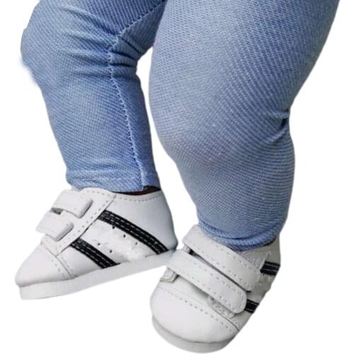 For 40 cm bebe Doll Shoes sneackers fits For 18 inch Girl Doll sport shoes baby new born Doll Accessories