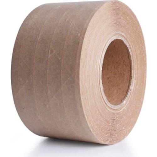 Water Activated Reinforced Kraft Paper Tape Sealing Adhesive Tape For Heavy Goods 48mm*50m/Roll