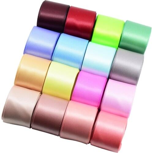 16 Pieces 1 Yard Polyester Satin Ribbons for Wedding Party Christmas Gift Wrapping 40mm