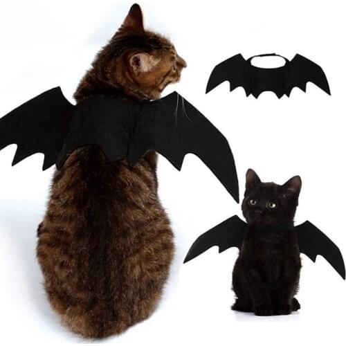 Cute Halloween Cat Costume Small Pet Cat Bat Wings Halloween Cat Wings Hallowen Cat Accessories 2018 Halloween Decorations