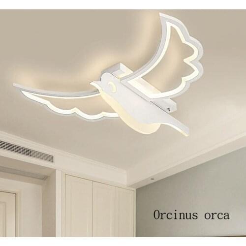Cartoon creative bird ceiling lamp boy girl bedroom child room light Nordic personality Eagle LED ceiling lamp free shipping
