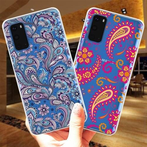 Flowers Leaves Sexy Floral Soft Silicone Case Cover For Samsung S10 S20 Plus Ultra S8 S9 Plus S10E Note 20 Ultra 10 Pro 9