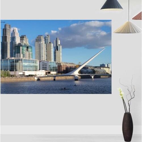 New Argentina Landscape Posters On The Wall Modern Anime/Movie/Abstract Rectangle Poster Silk Fabric Cloth Wall Art Unframed