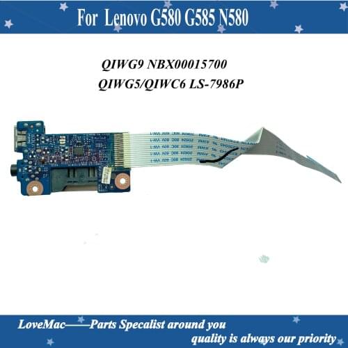 Original for Lenovo G580 G585 N580 Audio SD Card Reader Board with Cable LS-7986P NBX00015700